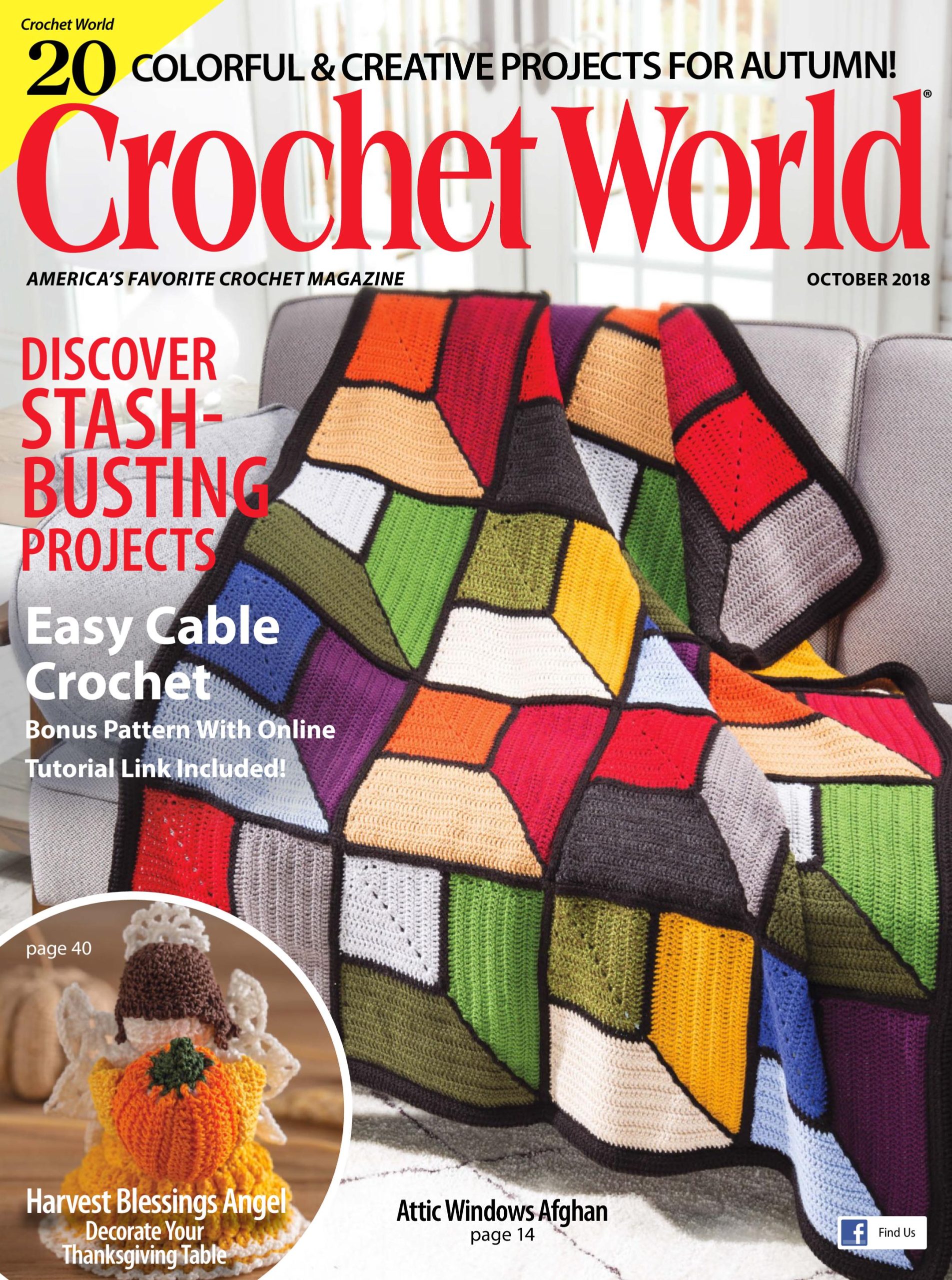 مجله Crochet World اکتبر ۲۰۱۸