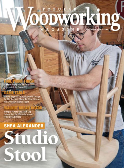 جلد مجله Popular Woodworking شماره 292 نوامبر و دسامبر 2026 ویژه آموزش نجاری و پروژه‌های چوبی